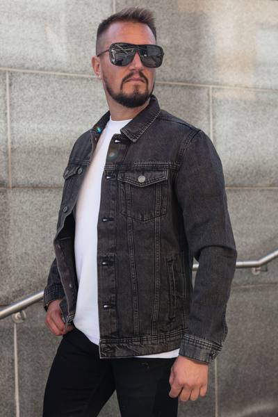 Chaqueta vaquera negra washed JACK&JONES