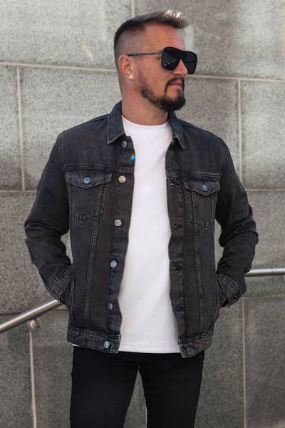Chaqueta vaquera negra washed JACK&JONES
