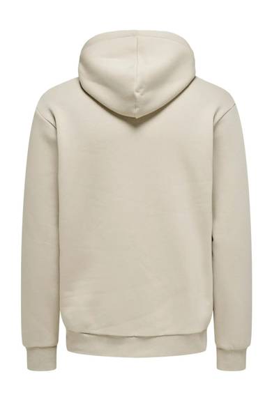 Sudadera básica Ceres plateada Only & Sons