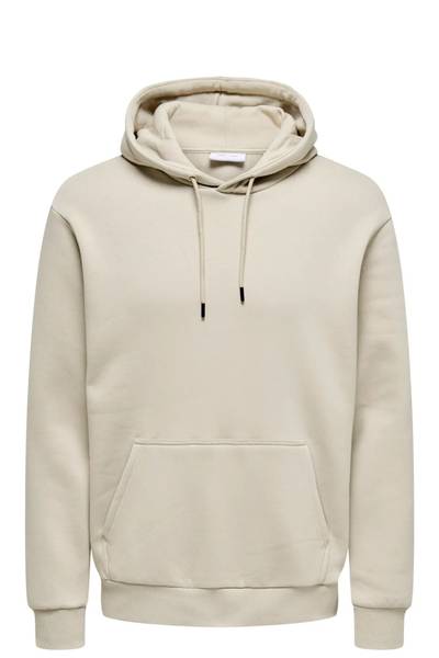 Sudadera básica Ceres plateada Only & Sons