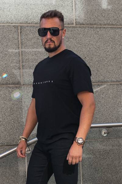 Star camiseta negra JACK&JONES
