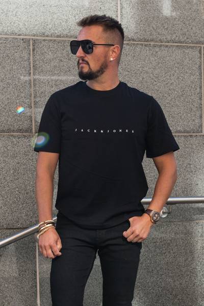 Star camiseta negra JACK&JONES