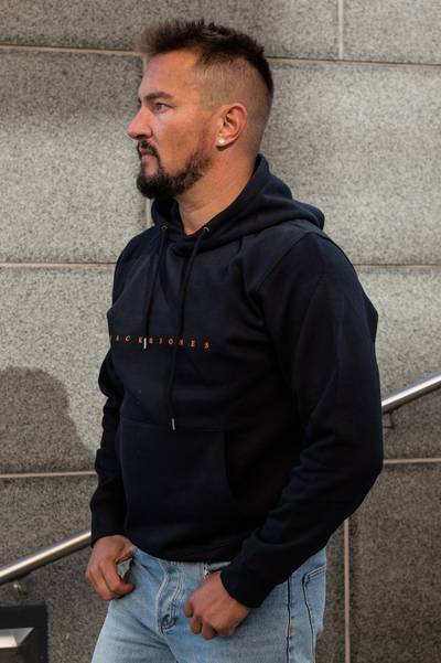Star sudadera con capucha azul oscuro JACK&JONES