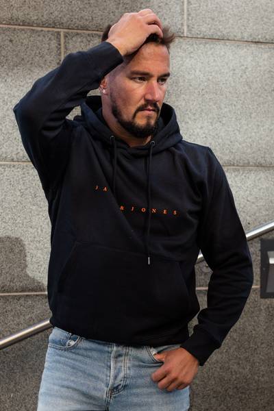 Star sudadera con capucha azul oscuro JACK&JONES