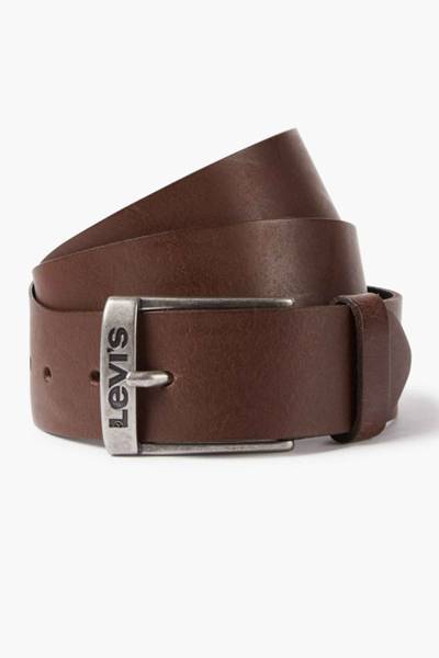 Cinturón de cuero marrón para hombre LEVI'S