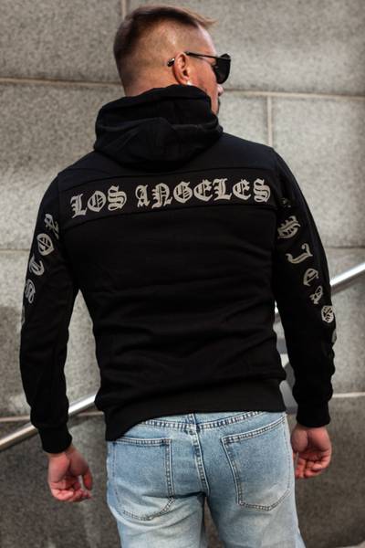 Sudadera con capucha negra City JERONE Sudadera con capucha negra City JERONE