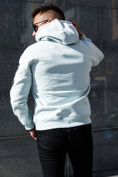 Icon sudadera con estampado azul para hombre JERONE