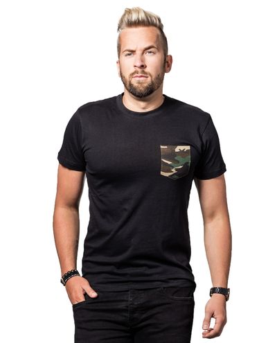 Camo Pocket Tee Black Urban Classics